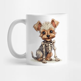 Skeleton Yorkshire Terrier Dog Mug